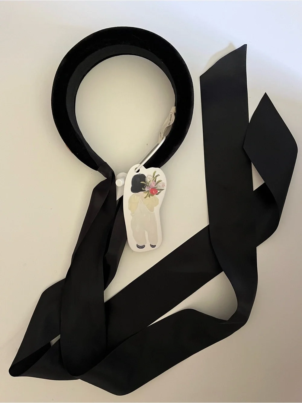 Mes Kids Des Fleurs Black Headband NWT!